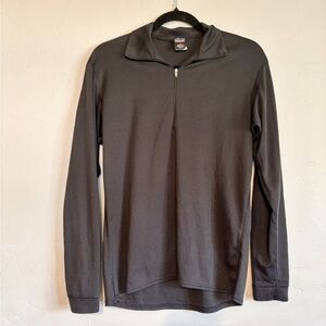 Patagonia black 1/4 zip capilene baselayer